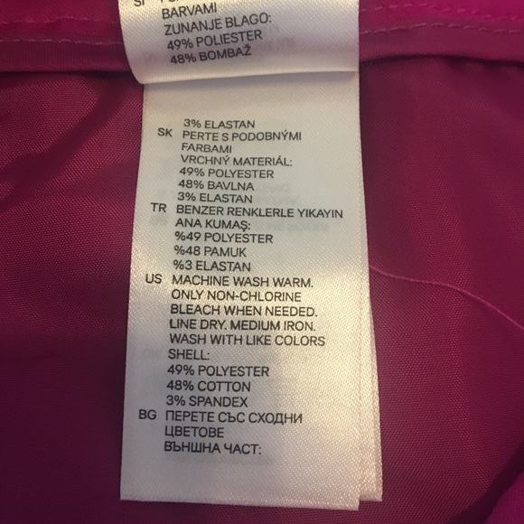 H&M Fuchsia High-waisted Polyester Pants 6 - Picture 5 of 7